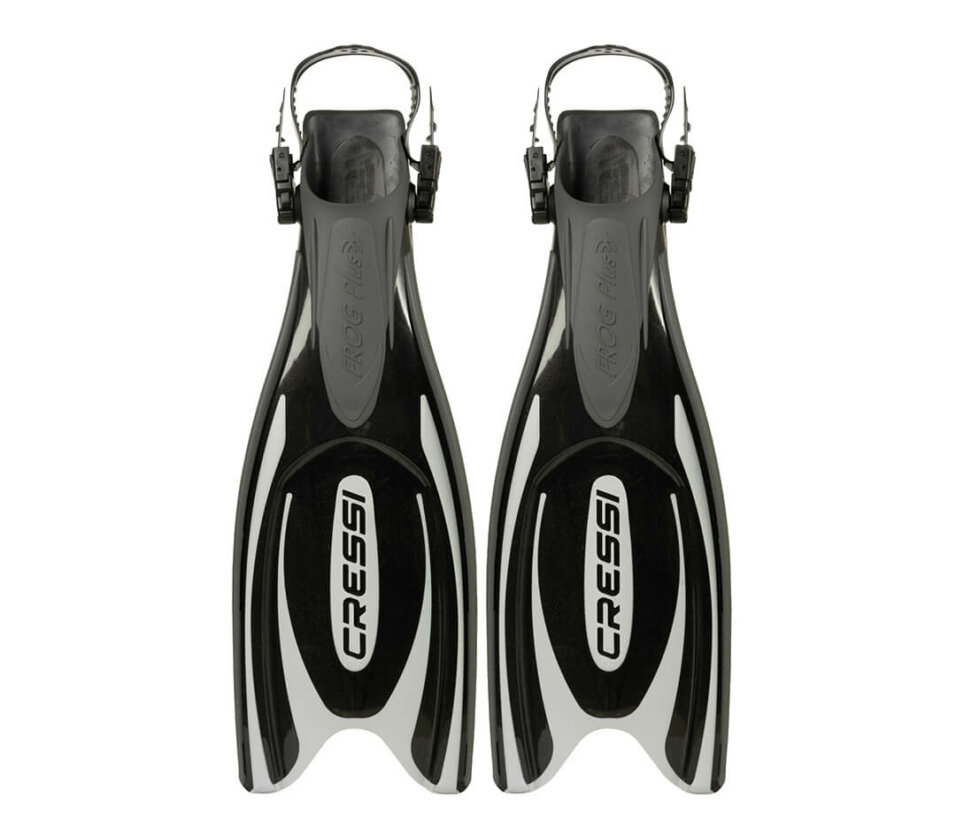 Cressi Maui Adjustable Snorkeling Fins – Open Heel, Lightweight & Made In Italy