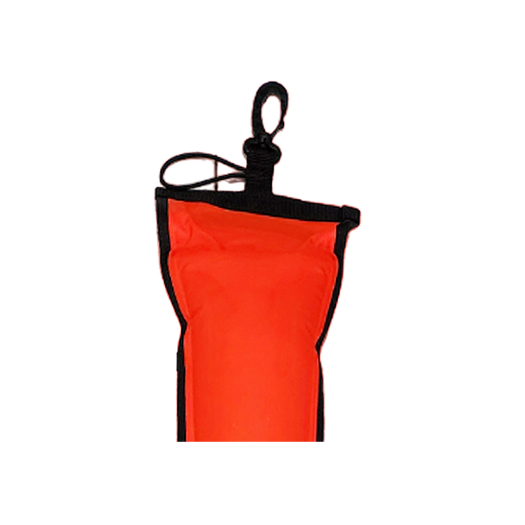Boa Segnalazione Subacquea Gonfiabile 6FT - SMB Rosso Con Strisce Riflettenti Per Immersioni